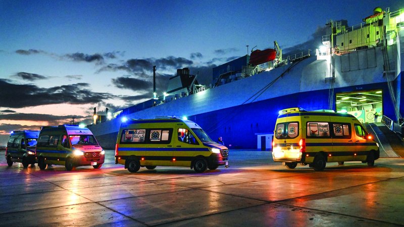 المستشفى الإماراتي العائم في العريش يستقبل 30 مريضاً فلسطينياً منذ بدء الهدنة 1 wp header logo17390484531402960486