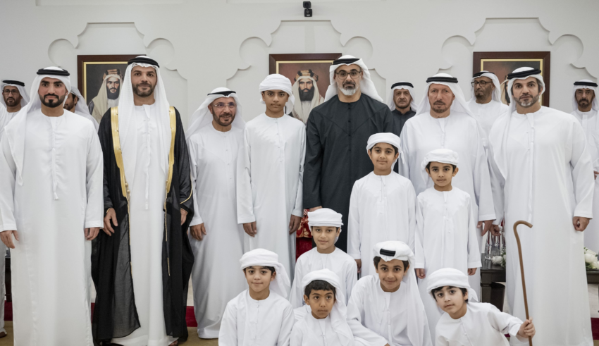 خالد بن محمد بن زايد يحضر حفل استقبال بمناسبة زفاف منصور إبراهيم ناصر العلوي 1 wp header logo1744311608726800322
